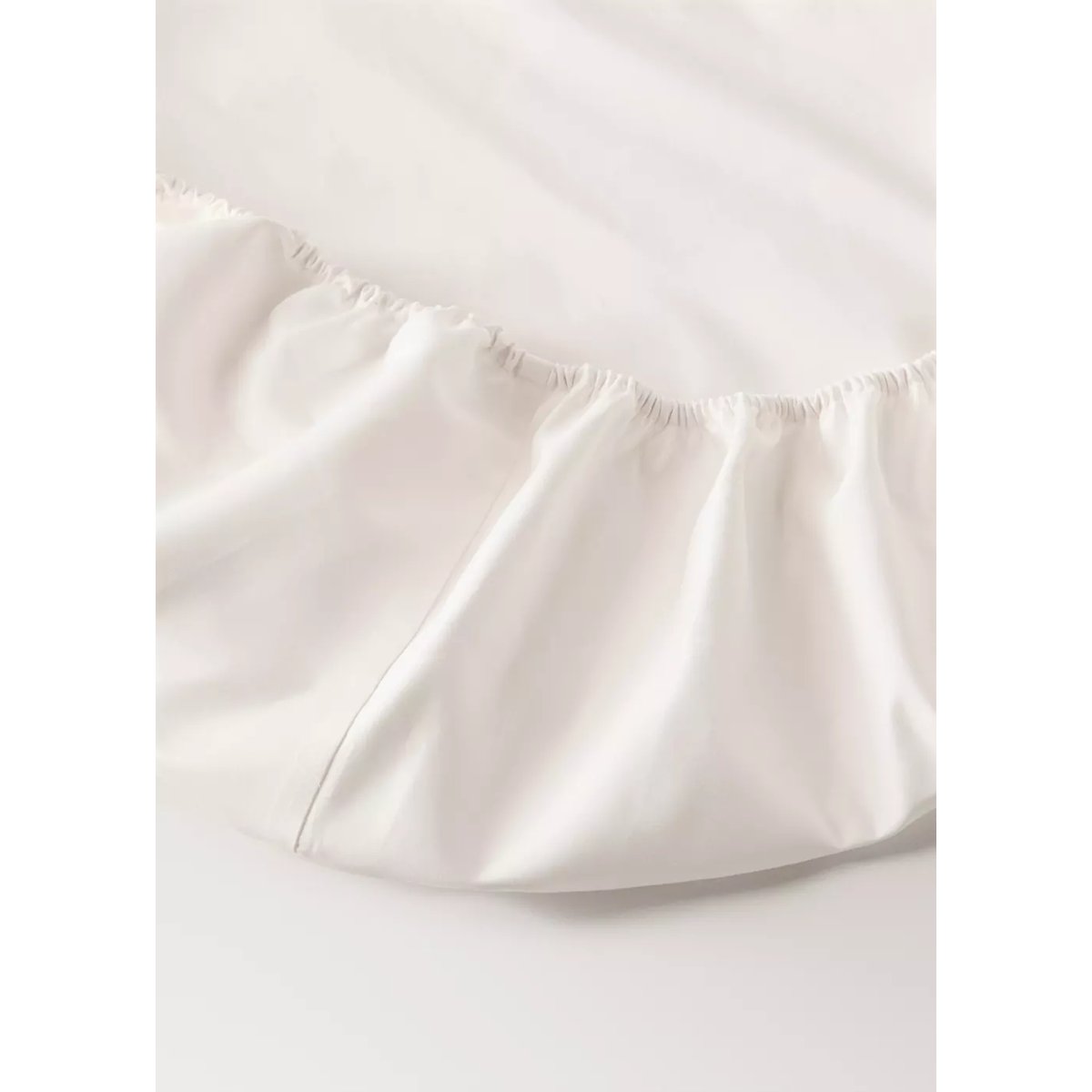 Drap-housse 100 % coton satin Lit 180 cm écru, MANGO HOME