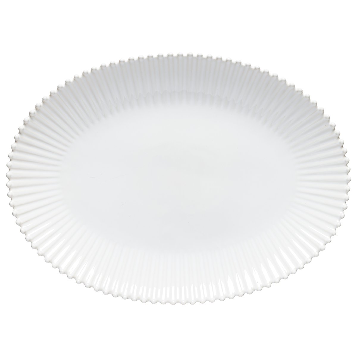 Plat Ovale Grand Pearl blanc, COSTA NOVA