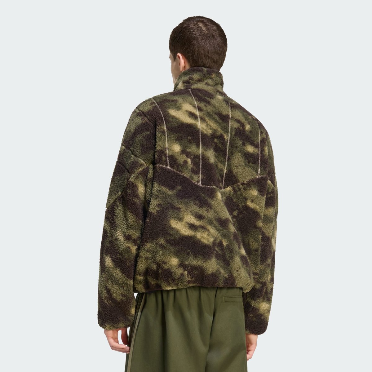 Veste De Survêtement Camouflage Polaire olive strata, adidas Originals