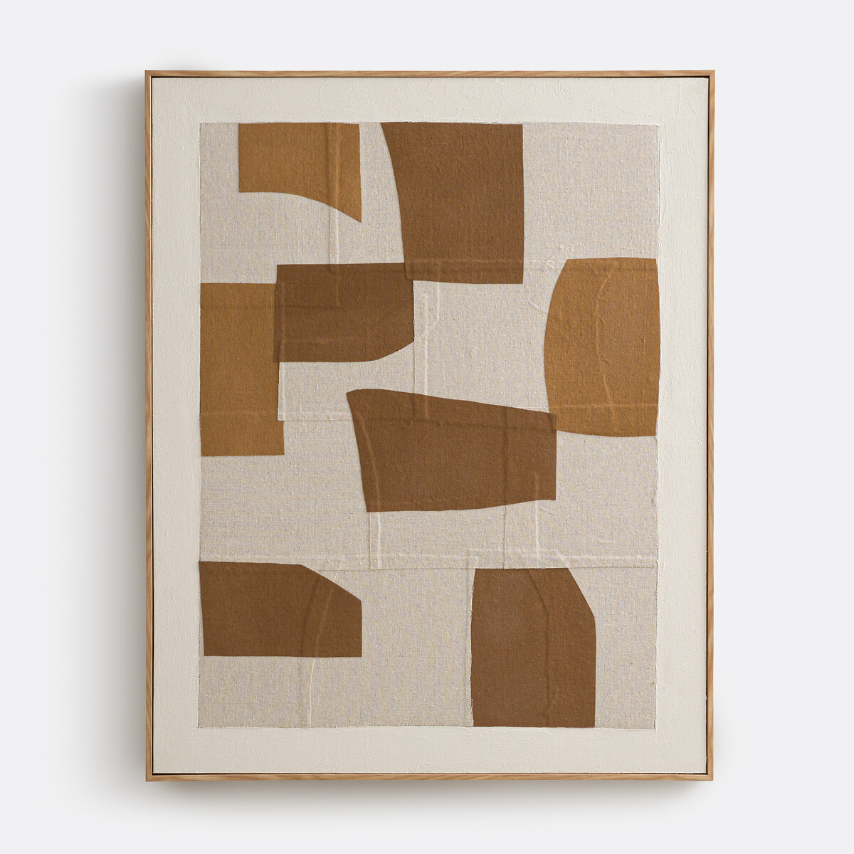 Toile encadrée, en lin, longueur 80 x hauteur 100 cm, SEPYA naturel/marron, LA REDOUTE INTERIEURS