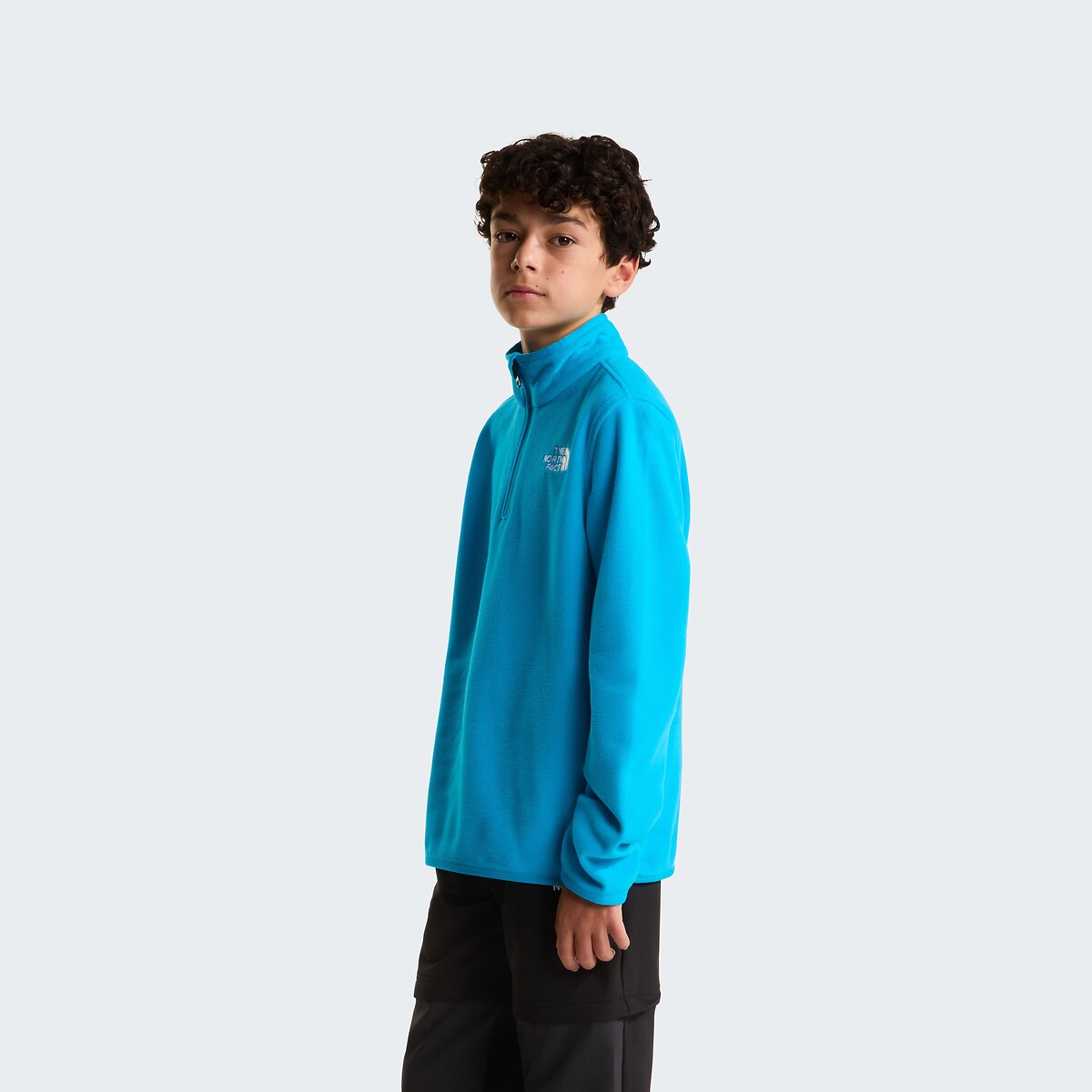 Pull polaire Glacier 1/4 zip bleu, THE NORTH FACE