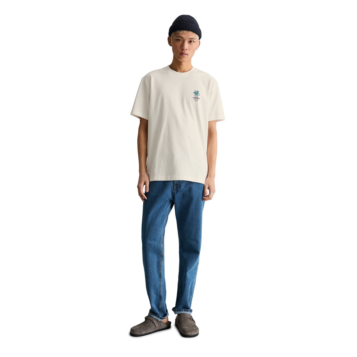 T-shirt DfC relaxed en pur coton bio blanc naturel, MARC O’POLO DENIM