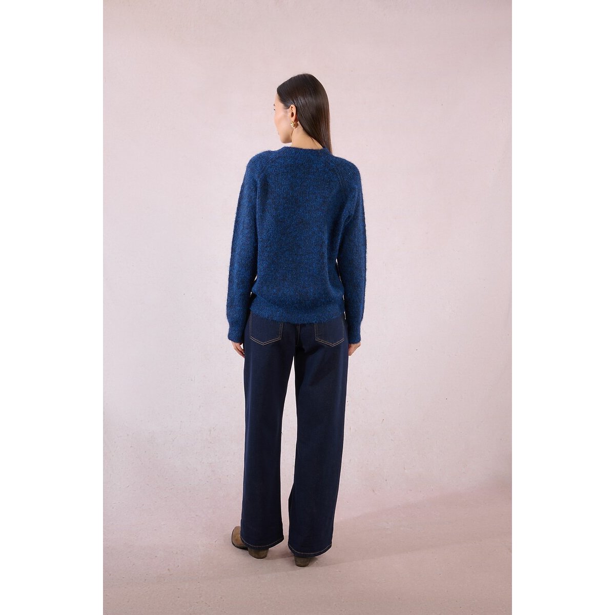 Jumper with Button Detail blue, MOLLY BRACKEN