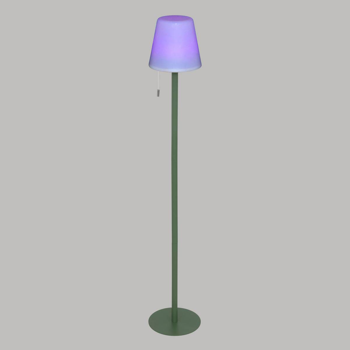 Lampadaire d'extérieur nomade LED rechargeable ZACK vert olive, ATMOSPHERA