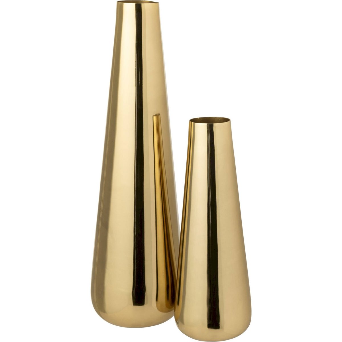 Vase en aluminium doré, RECOLLECTION
