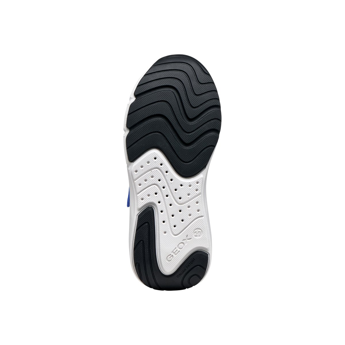 Basket à Lacets J Pro Ran bleu - blanc, GEOX