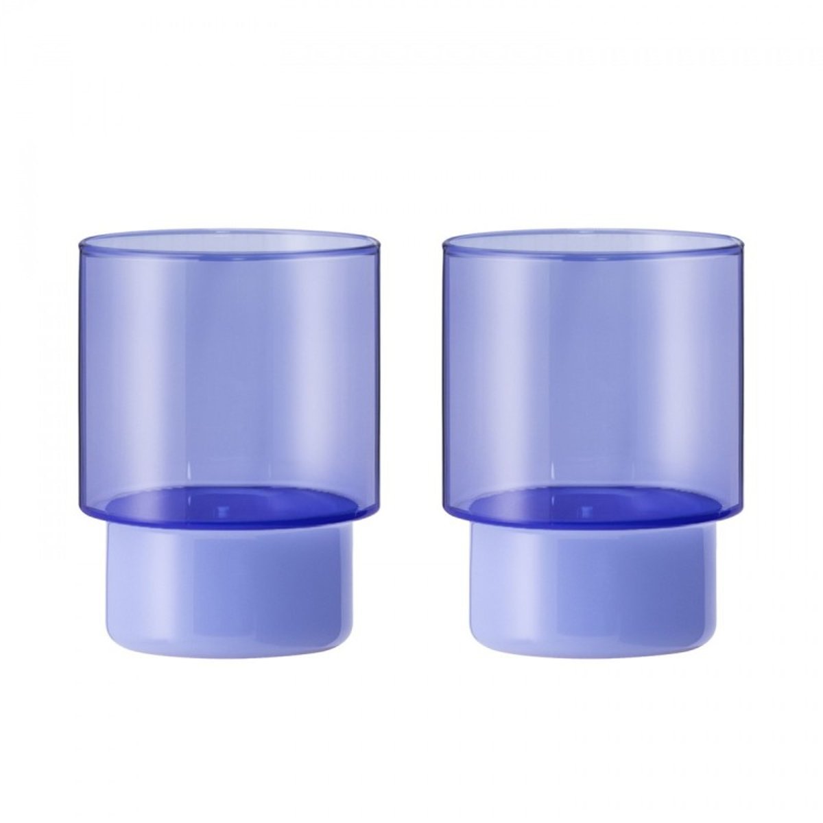 Verre à eau design  JILL set de 2 bleu, REMEMBER