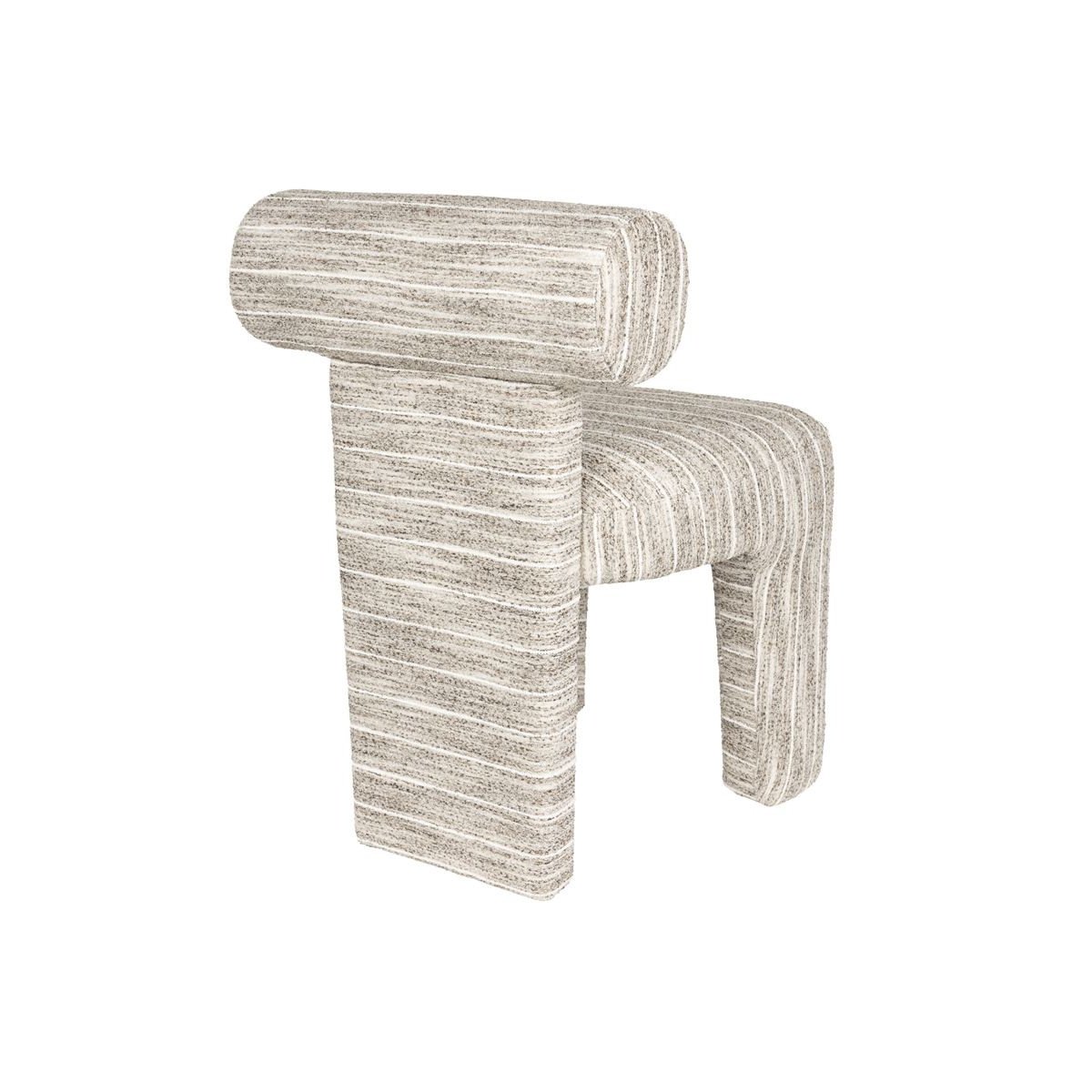 Chaise design empilable en tissu (lot de 2), VANA beige, BOITE A DESIGN