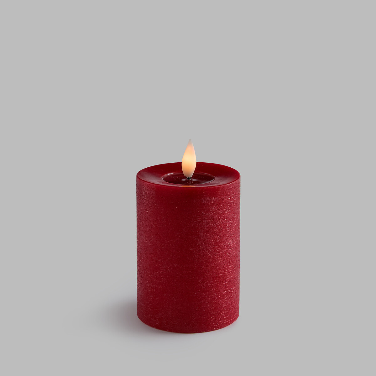 Bougie LED, en cire, hauteur 13,5 cm, CASPAR rouge, LA REDOUTE INTERIEURS