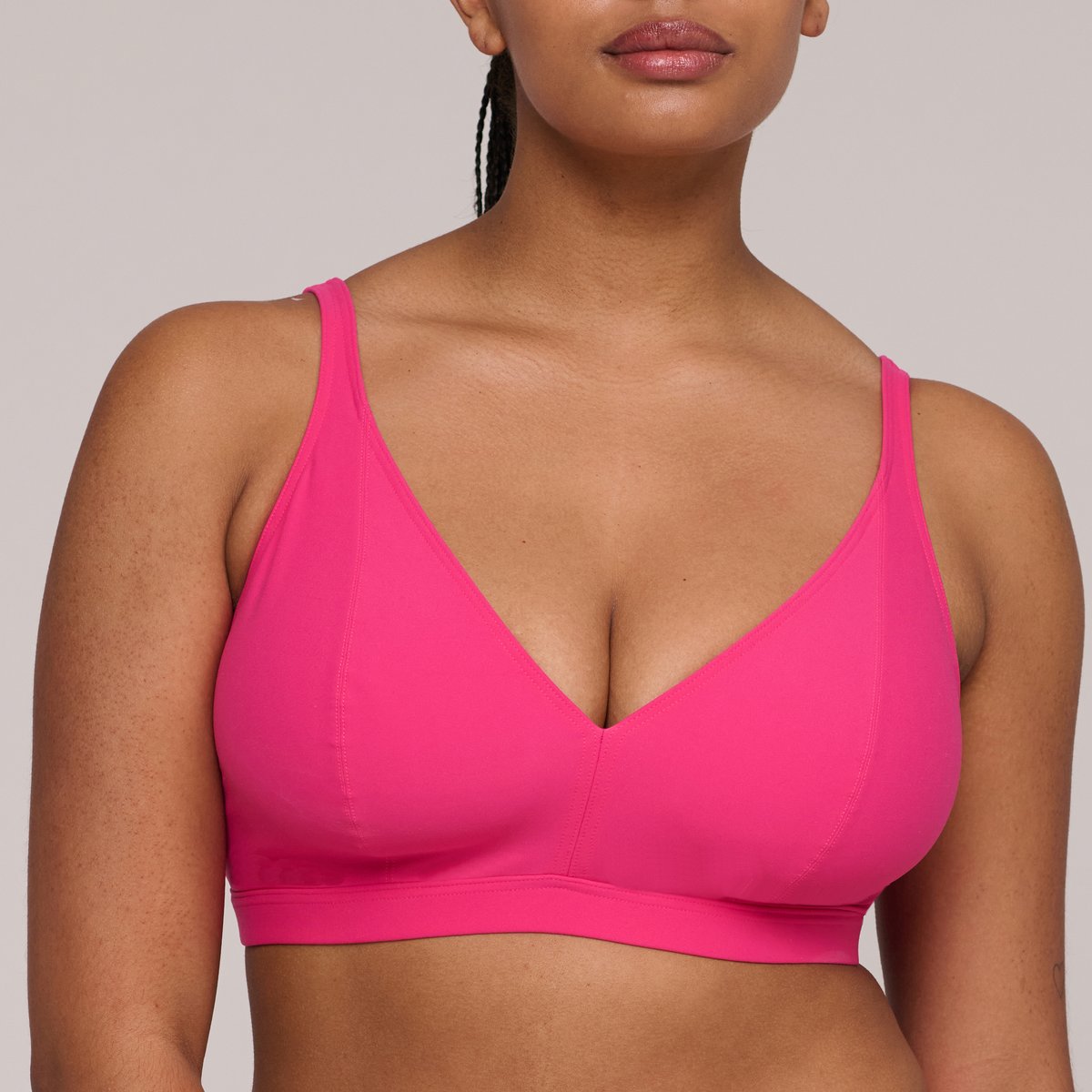Haut de bikini triangle ASWAN rose - dragon fruit, PRIMADONNA