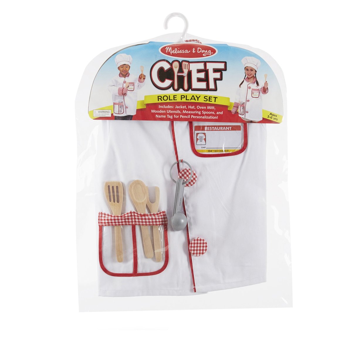 Déguisement de chef cuisinier blanc, MELISSA & DOUG