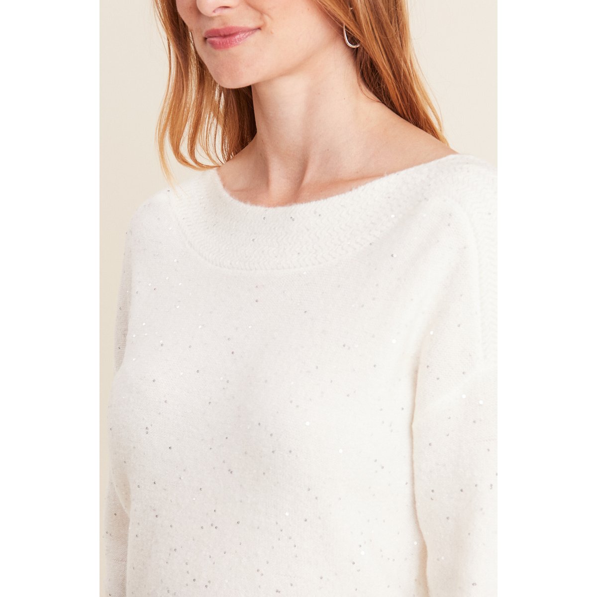 Pull manches longues ecru, BREAL