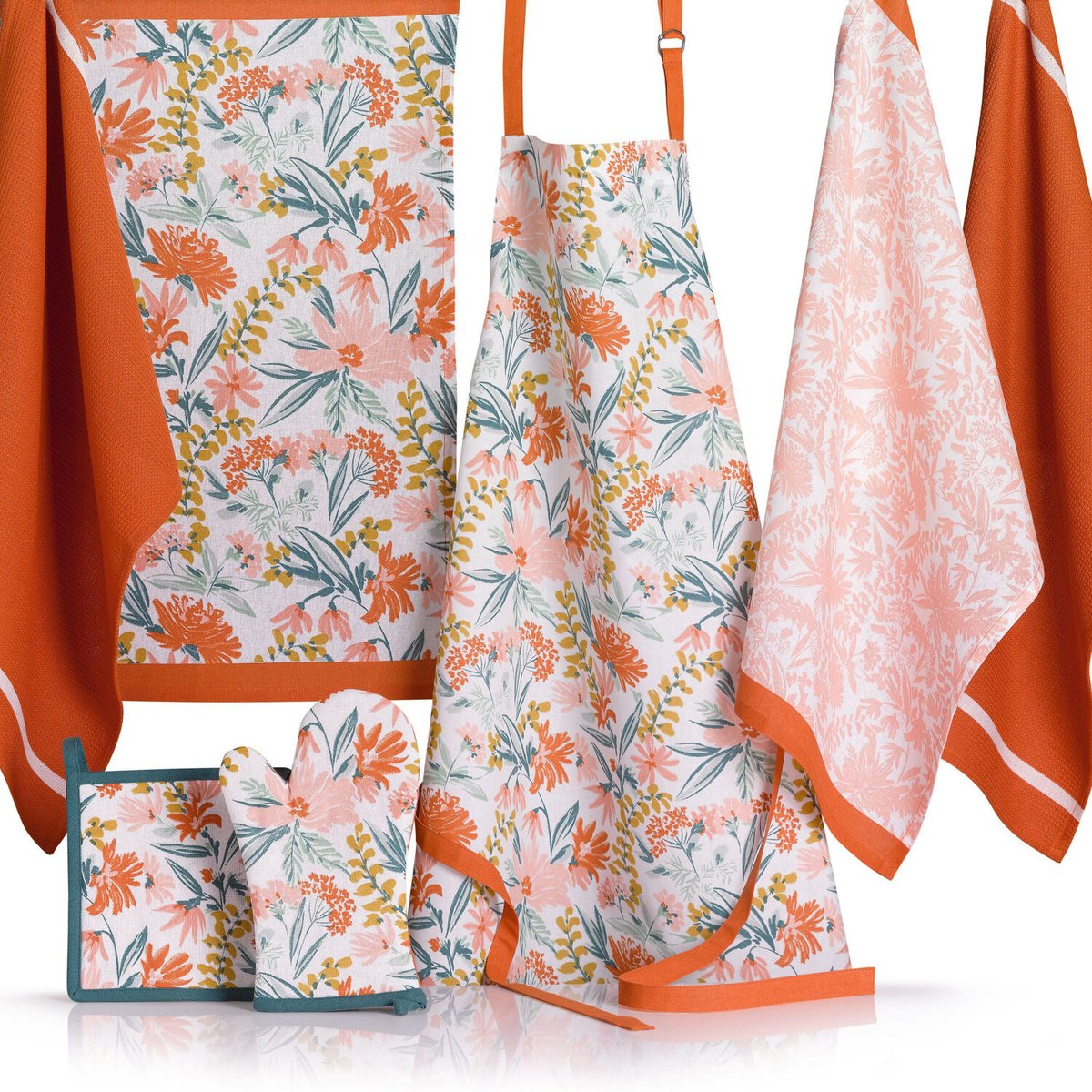 Gant et manique imprimés multicolore, C DESIGN HOME TEXTILE