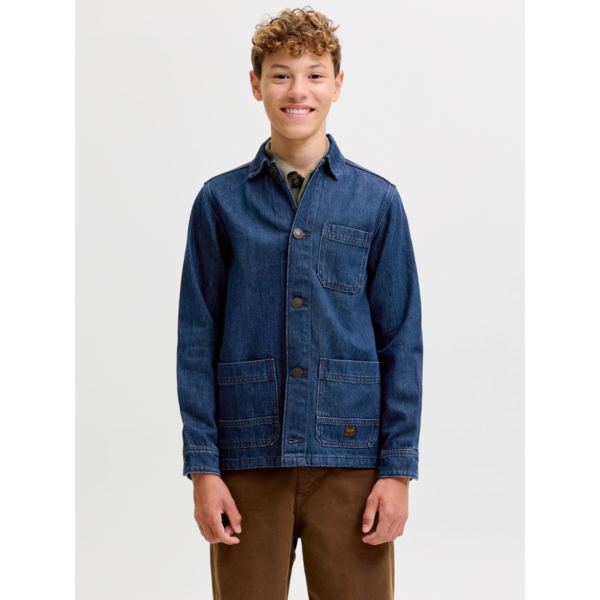 Chemise En Denim blue denim, JACK & JONES JUNIOR