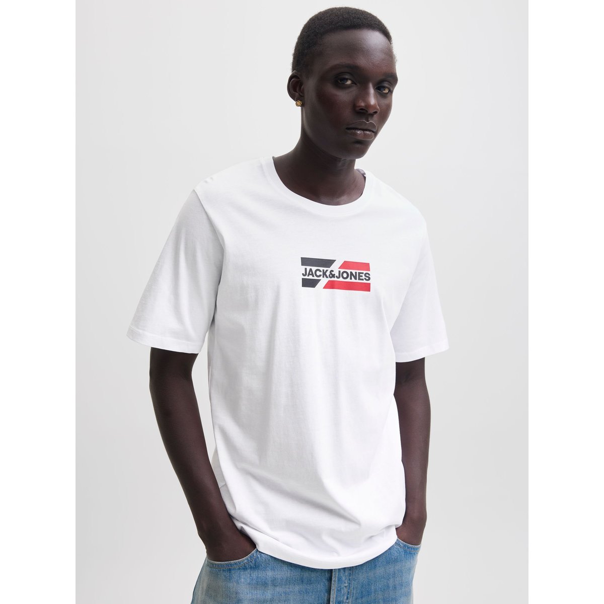 T-Shirt white, JACK & JONES