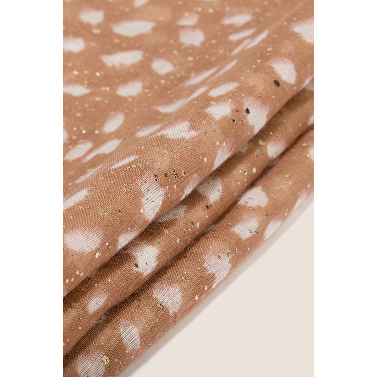 Foulard en voile transparent marron, BREAL