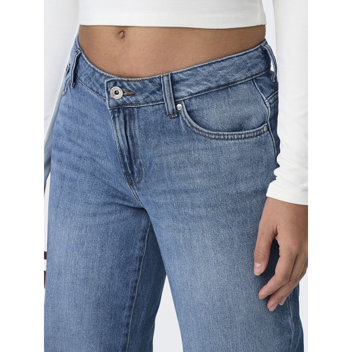 Jean Coupe Droite medium blue denim, ONLY