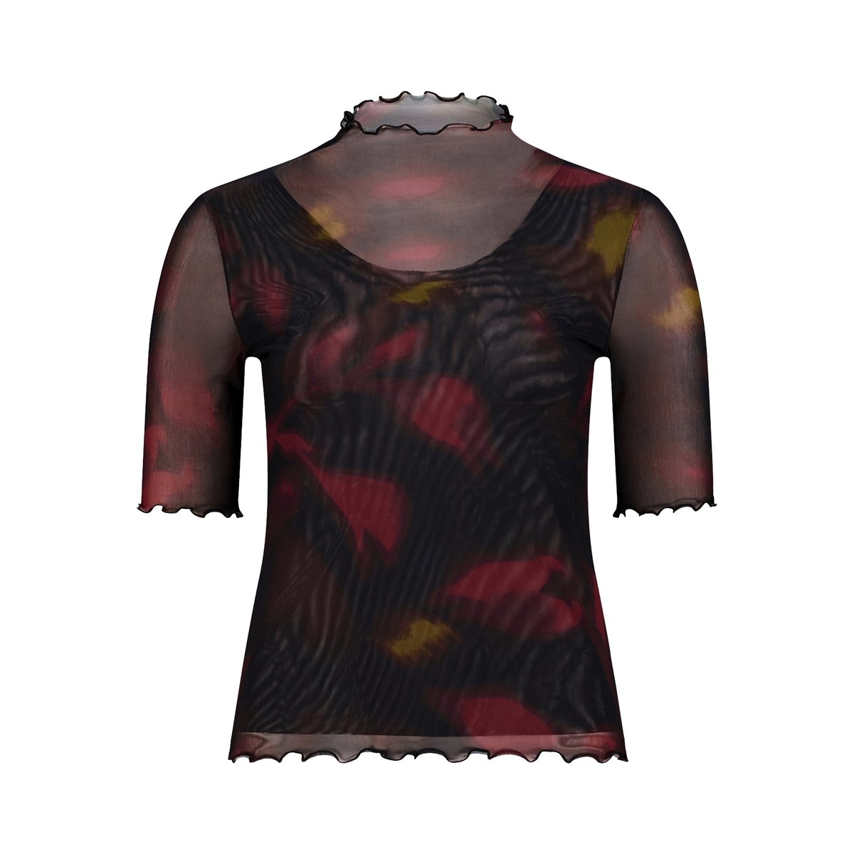 T-shirt à motifs black/dark red, ZERO