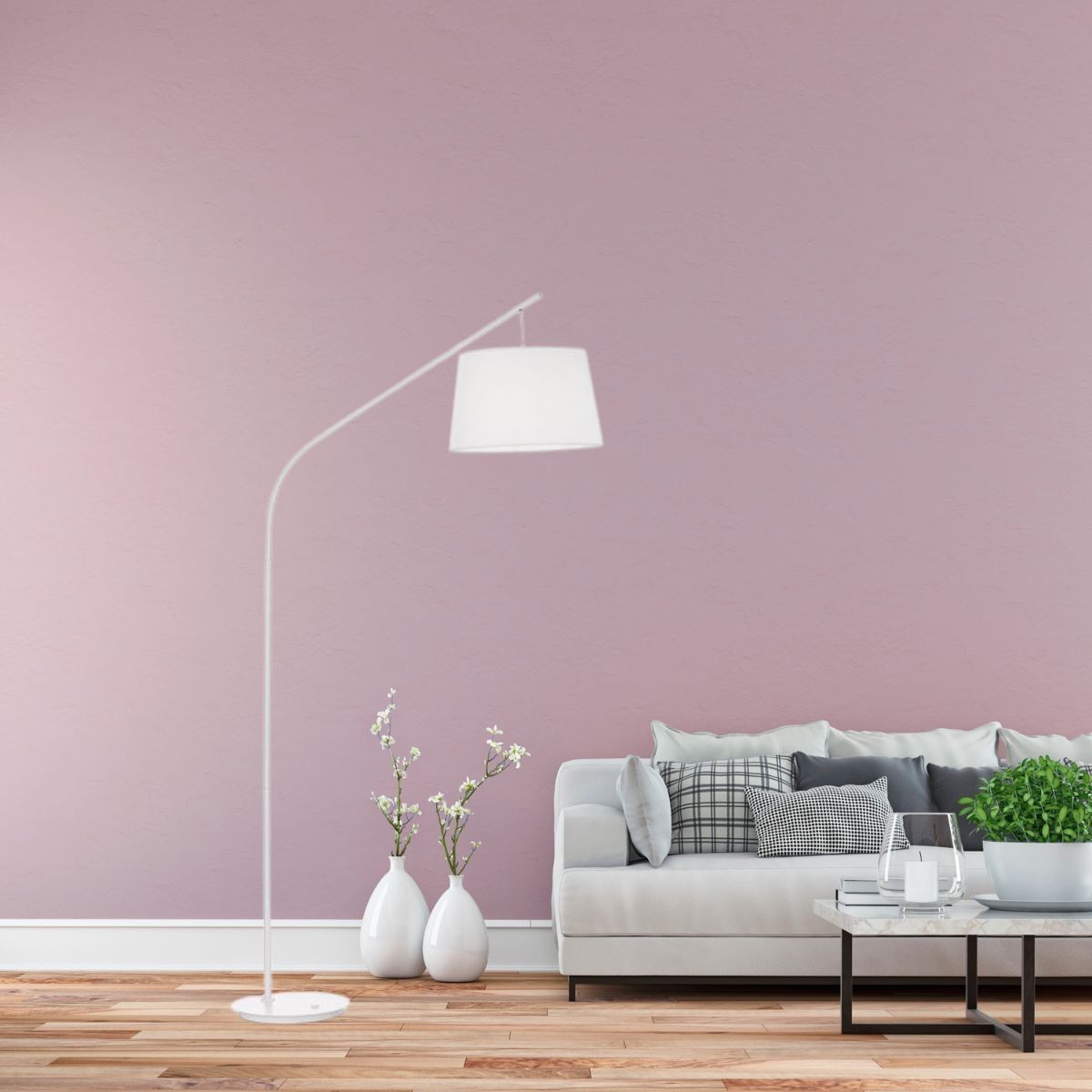 Lampadaire DADDY blanc, IDEAL LUX