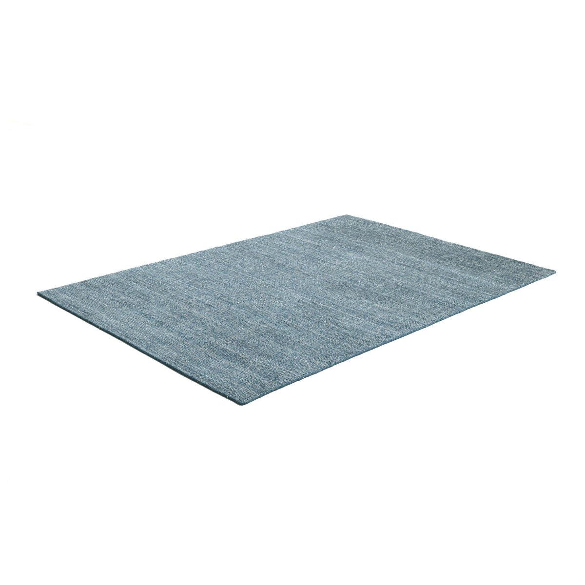 Tapis tissé main Jax en viscose et laine bleu multi, THEKO