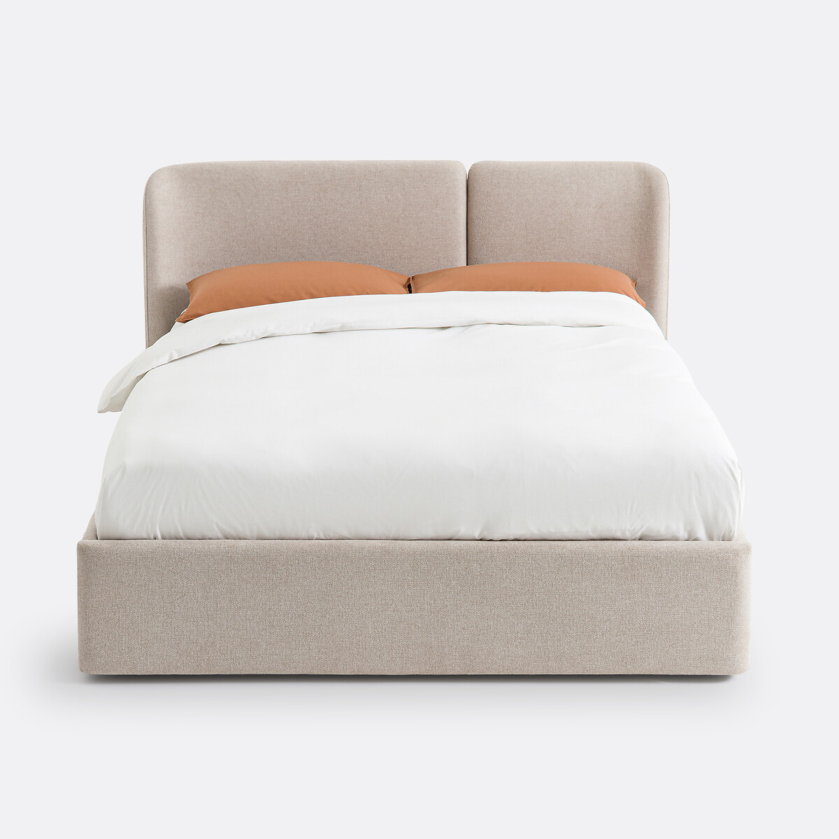 Lit coffre avec sommier relevable, Molona beige, LA REDOUTE INTERIEURS