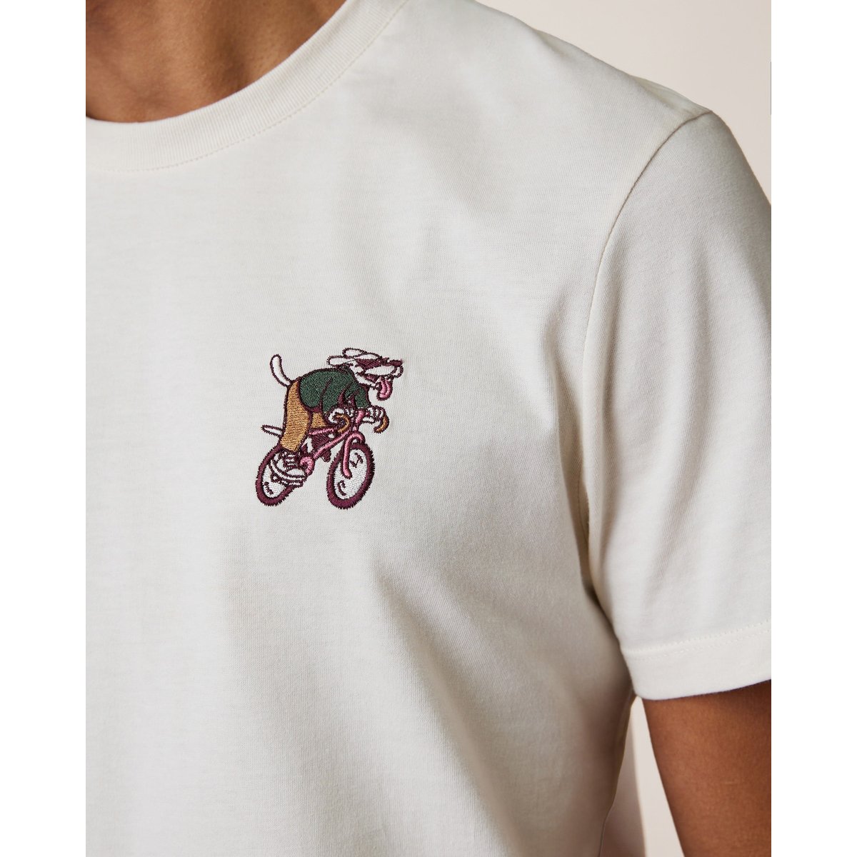 T-shirt en maille écru, FAGUO