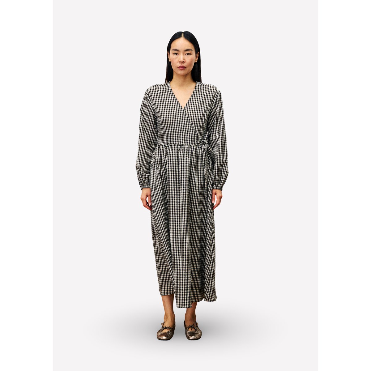 Robe  longue ANEMONE noir, FRNCH