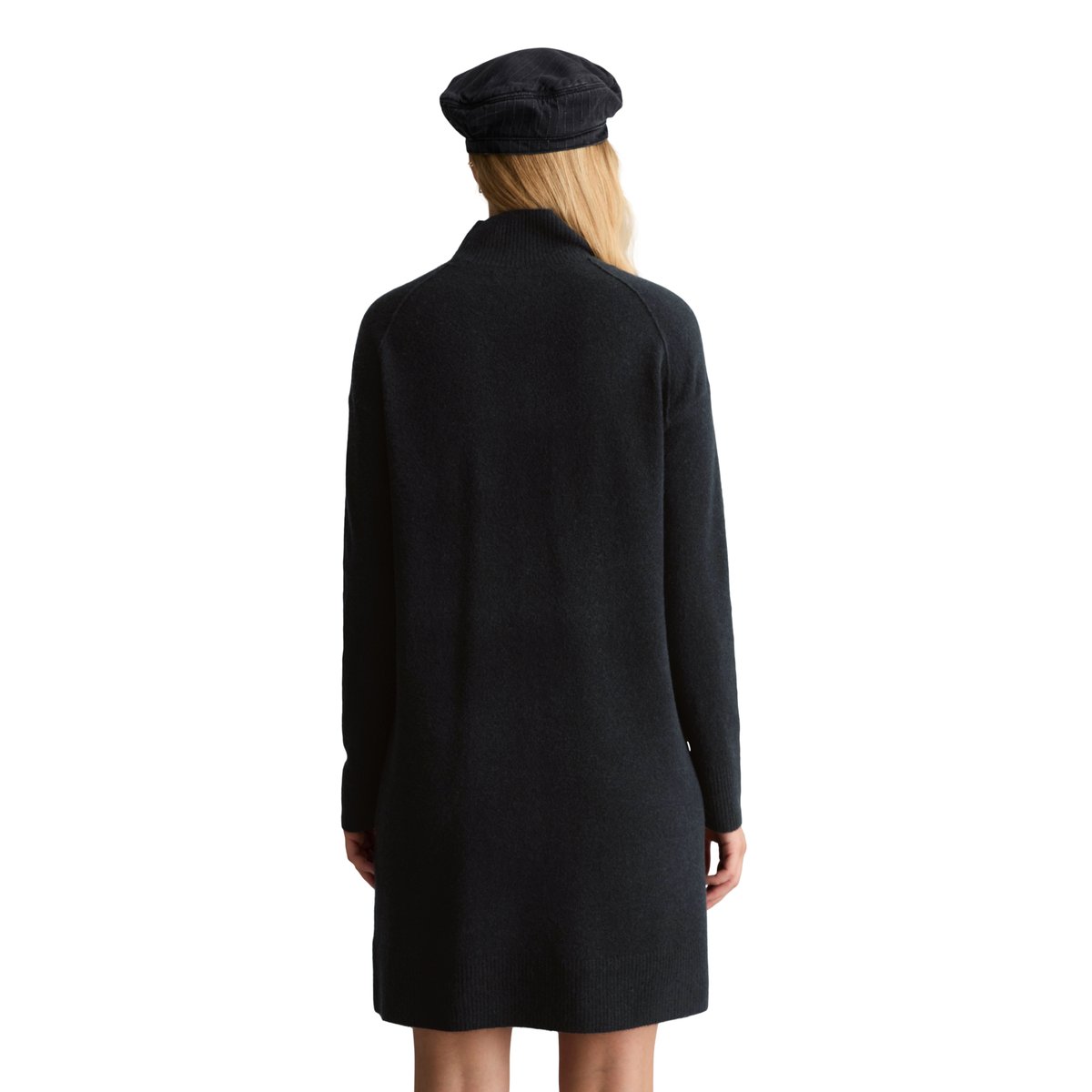 Robe en maille oversize en mélange de laine vierge douce noir, MARC O’POLO DENIM