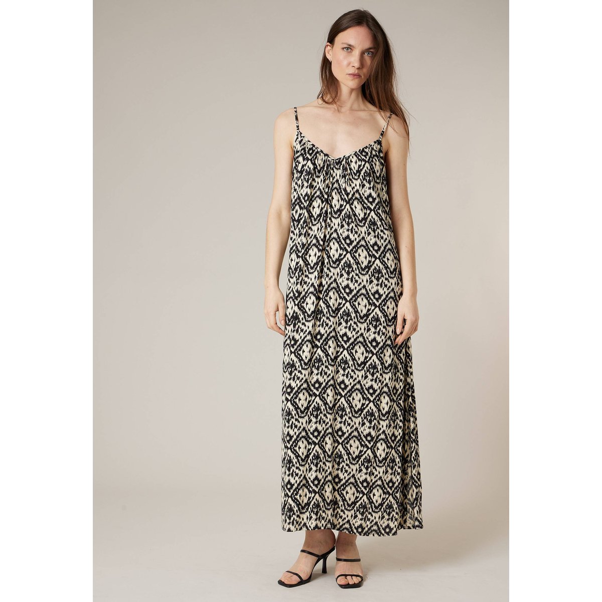 Robe longue femme fluide BILIANA black, DEELUXE