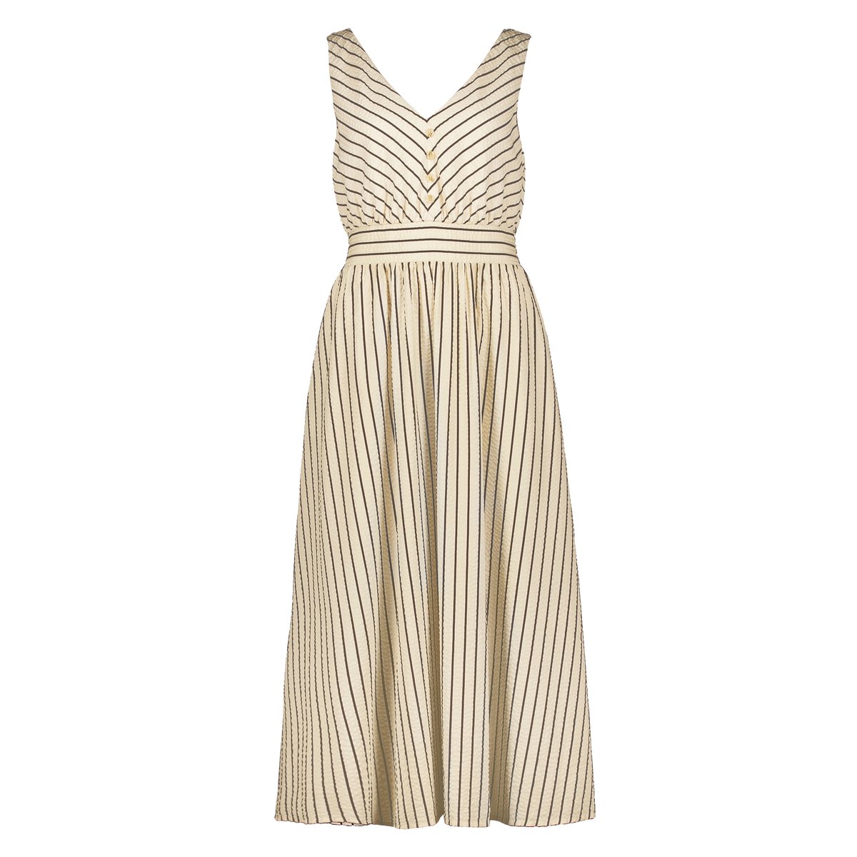 Robe casual à rayures cream/brown, ZERO