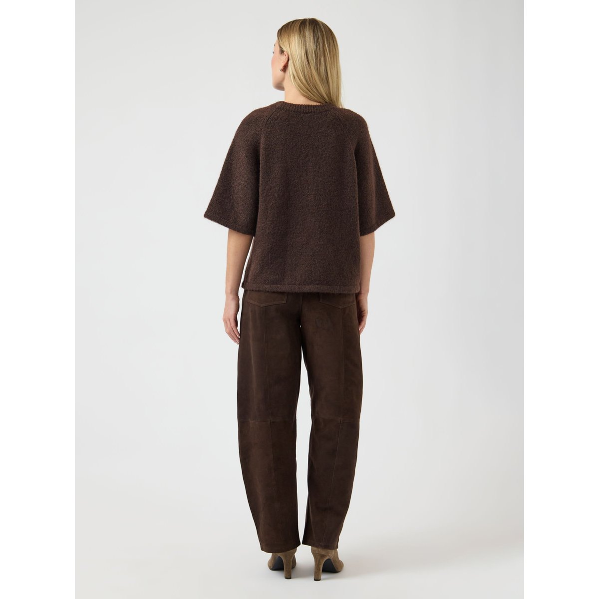 Top En Maille chocolate brown, YAS