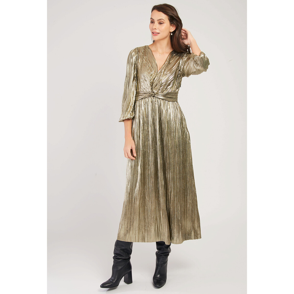 Vassiliki Midi Dress in Tribal Print gold-coloured, DERHY