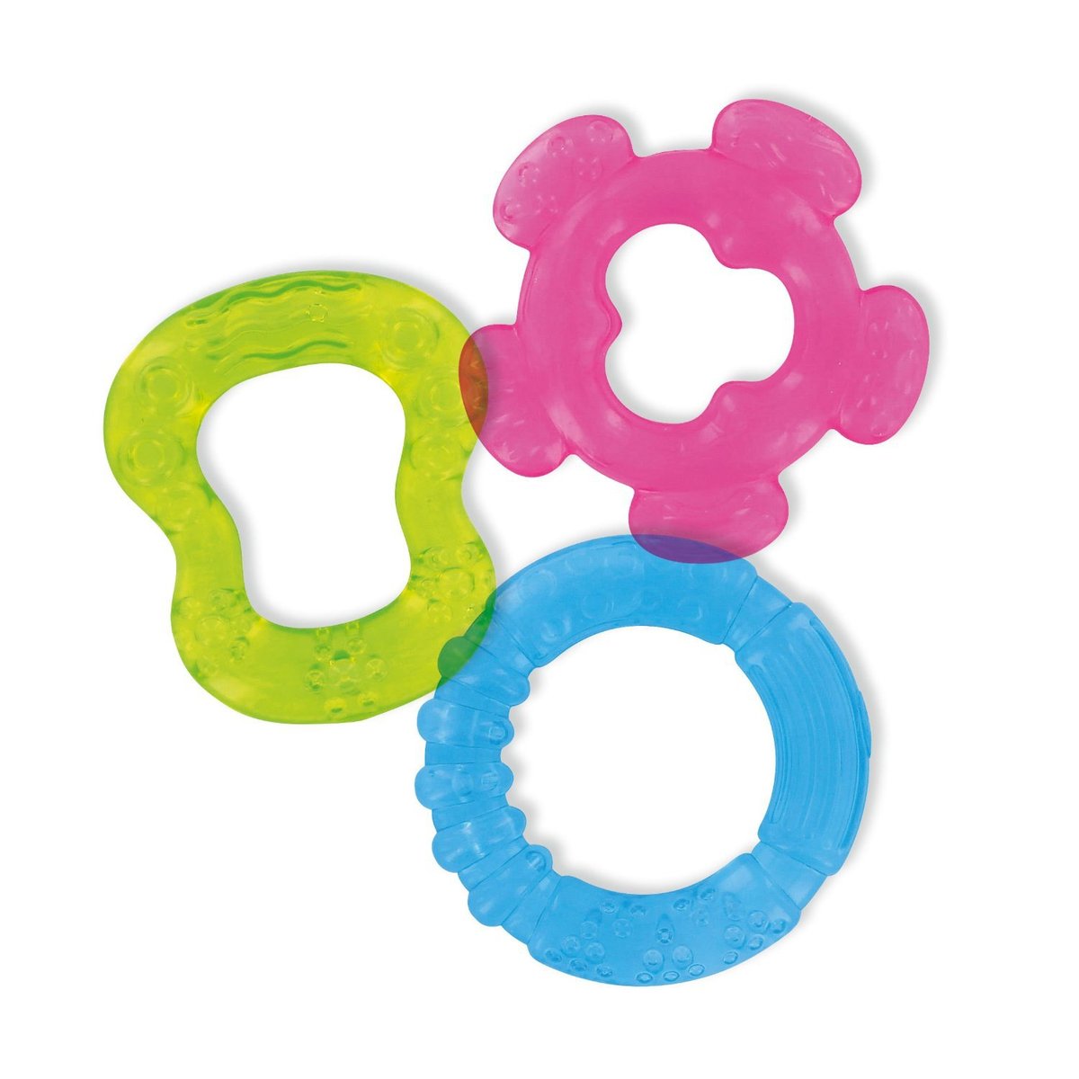 Lot de 3 anneaux de dentition à rafraîchir couleur unique, DBB REMOND