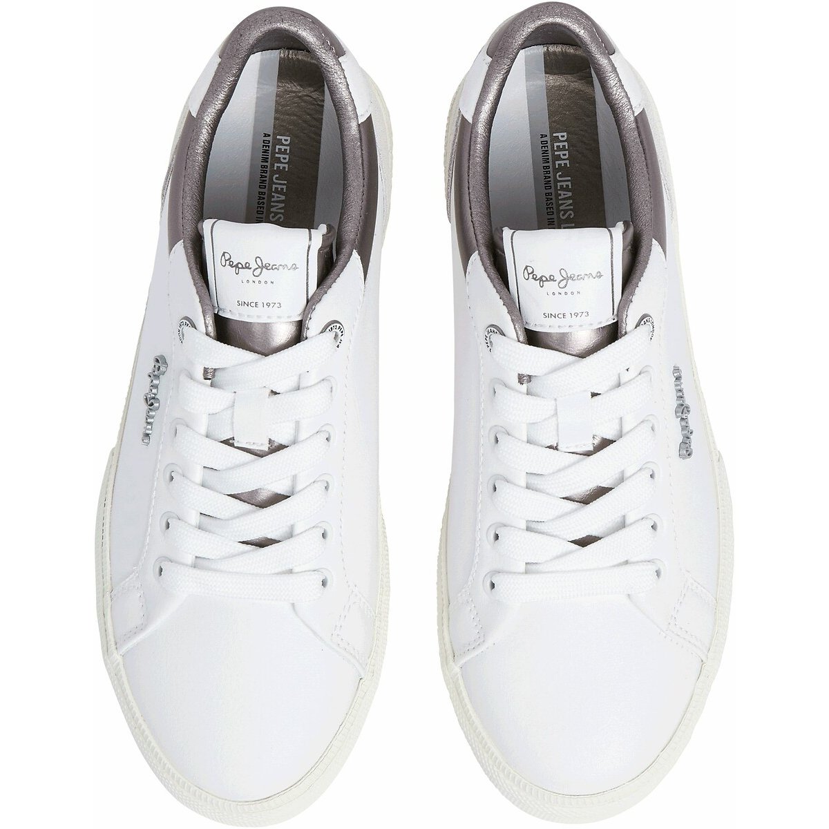 Baskets Kenton Court W blanc/gris, PEPE JEANS