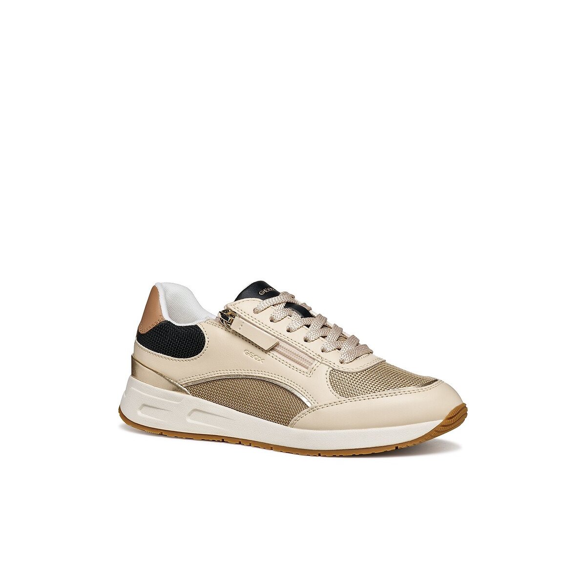 Sneakers traspiranti, BULMYA beige/nero, GEOX