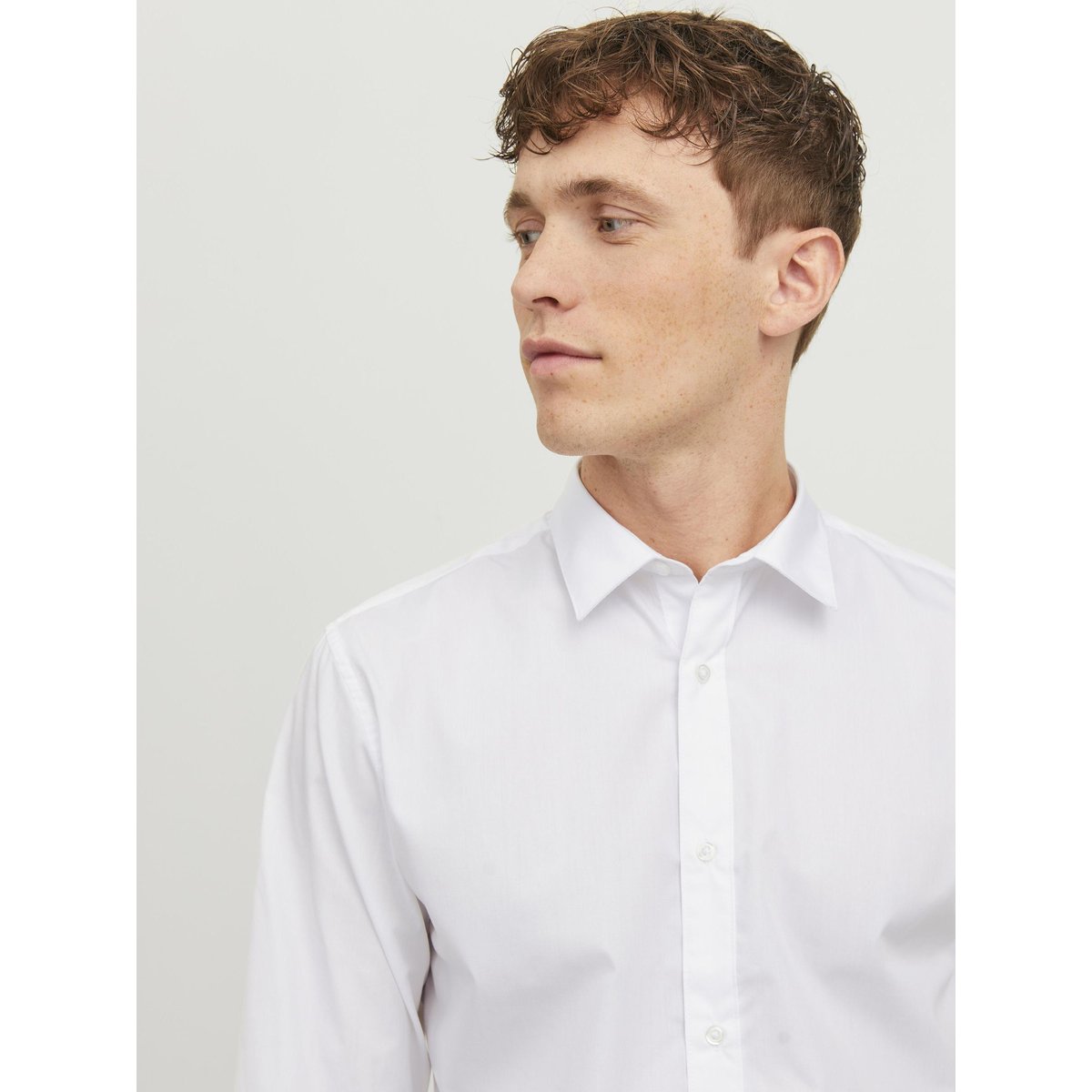 Chemise slim fit blanc, JACK & JONES