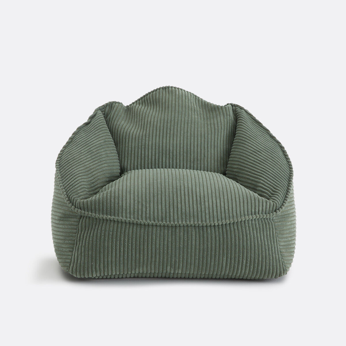 Fauteuil pouf enfant en velours côtelé, CALIDOU vert, LA REDOUTE INTERIEURS