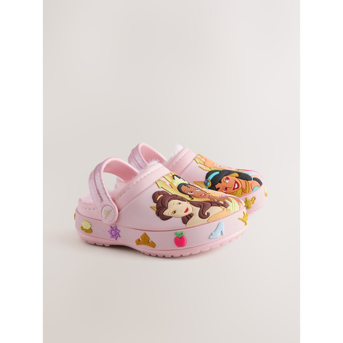 Chaussons sabots confortables disney doublés rose, NEXT