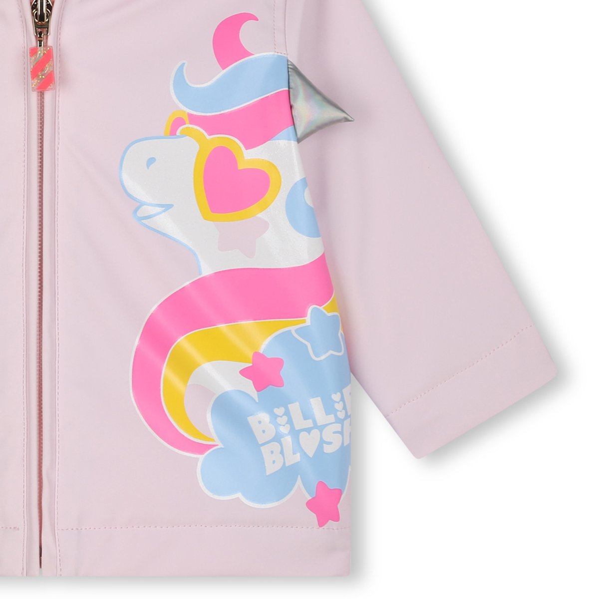 Ciré doublé à capuche baby pink, BILLIEBLUSH