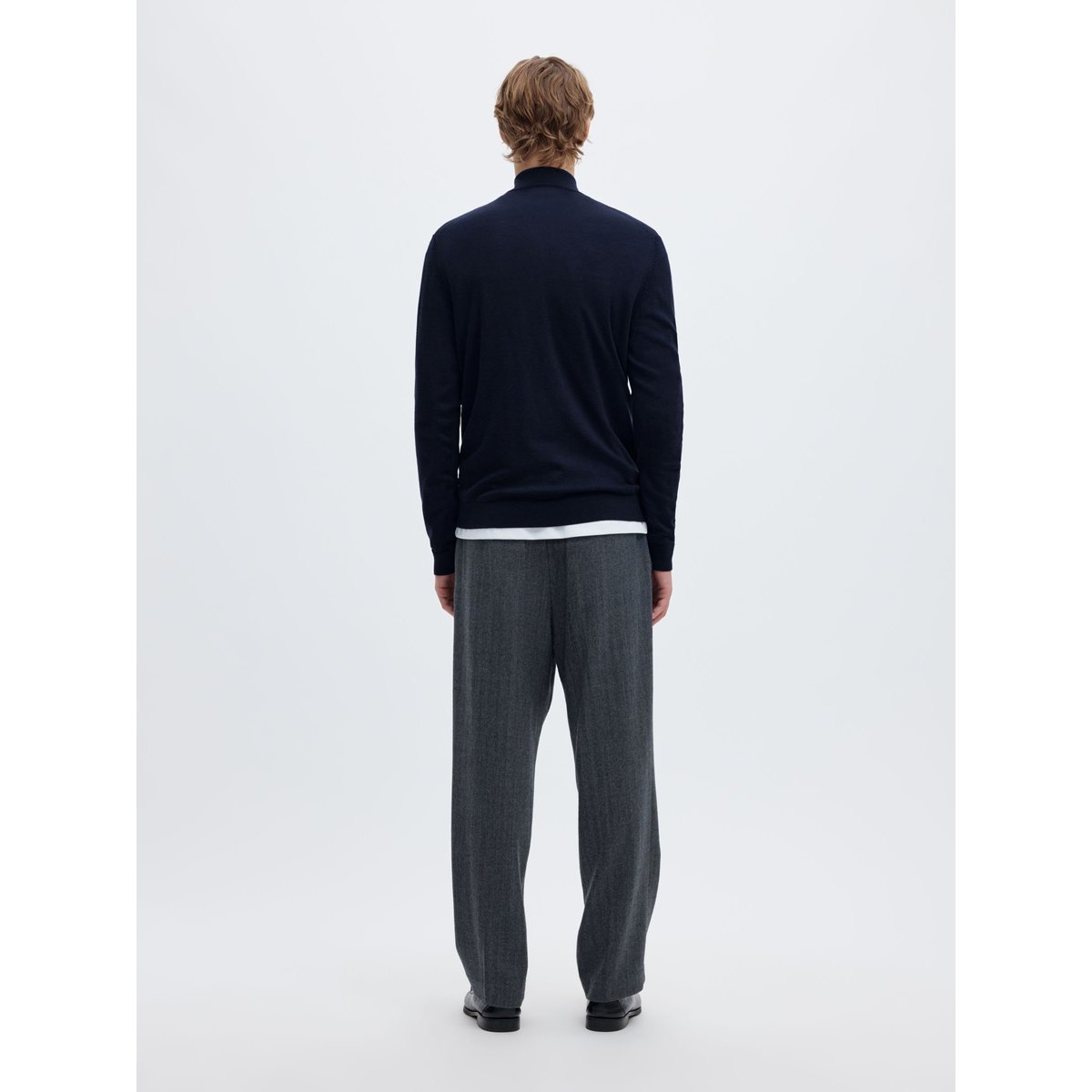 Pull À Demi-Fermeture Éclair navy blazer, SELECTED