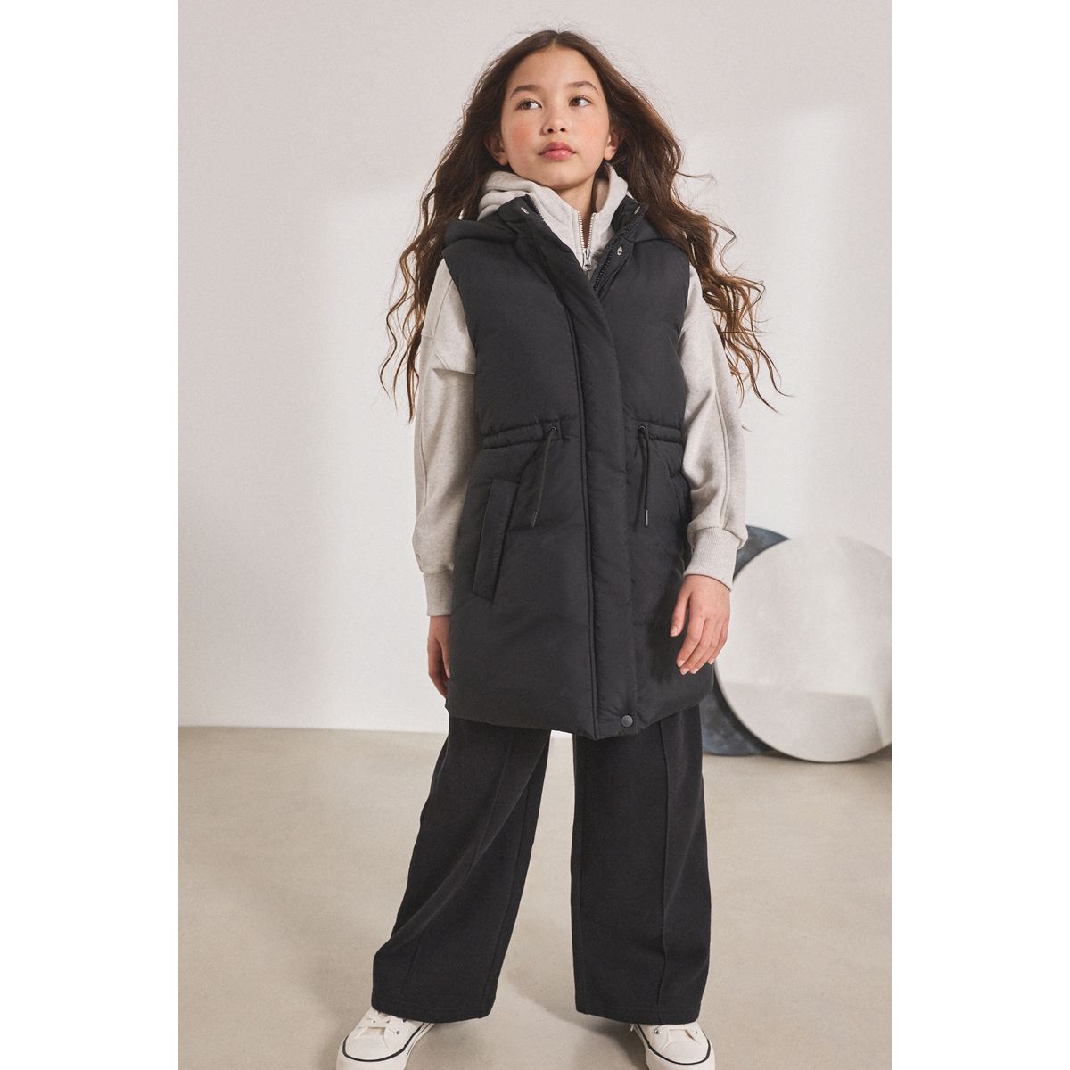 Veste sans manches matelassée noir, NEXT