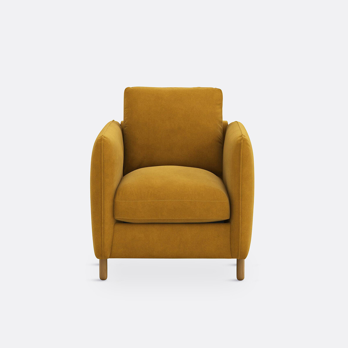 Fauteuil velours, Lomeo ocre, LA REDOUTE INTERIEURS