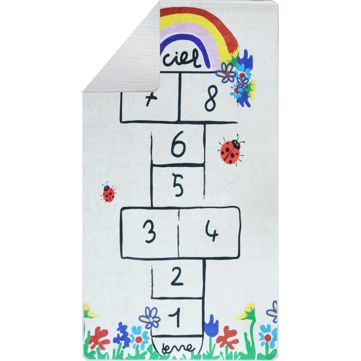 Tapis chambre enfant Marelle Beige beige, EDEN