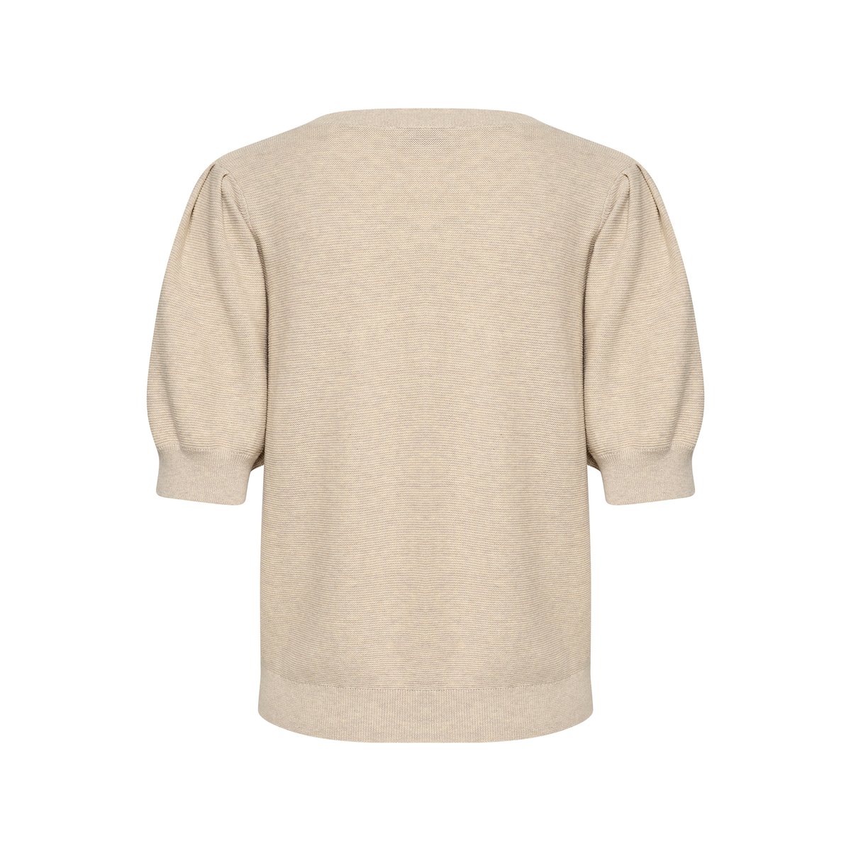 Pullover tricoté beige oat melange, CREAM