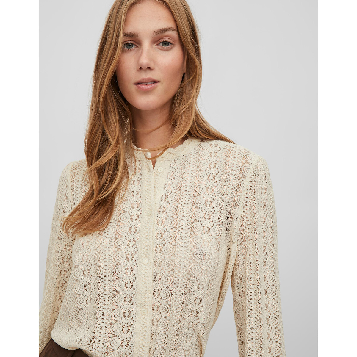 Camisa de encaje blanco, VILA