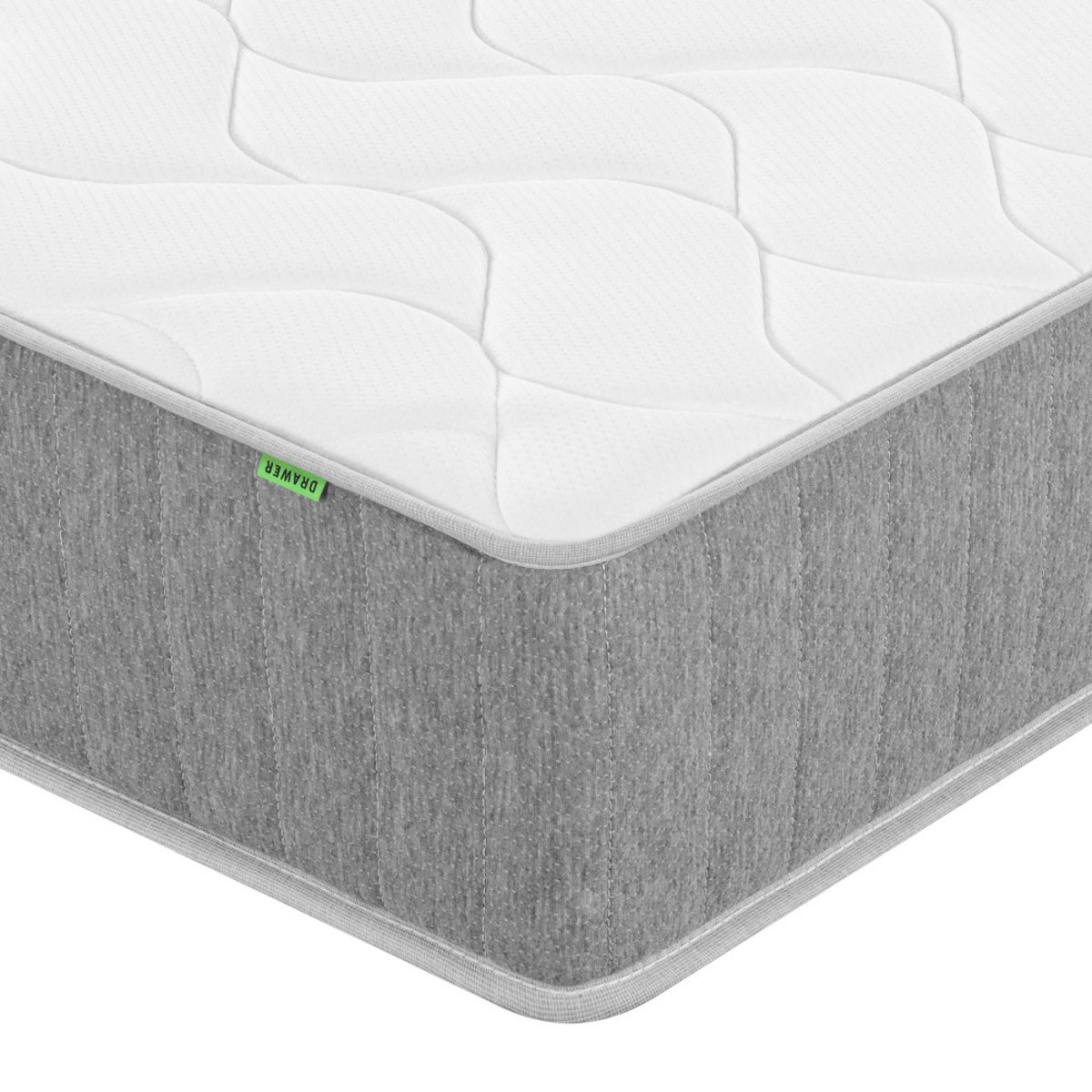 Matelas 100% ressorts, accueil ferme, épaisseur 21cm- NUVIA couleur unique, DRAWER