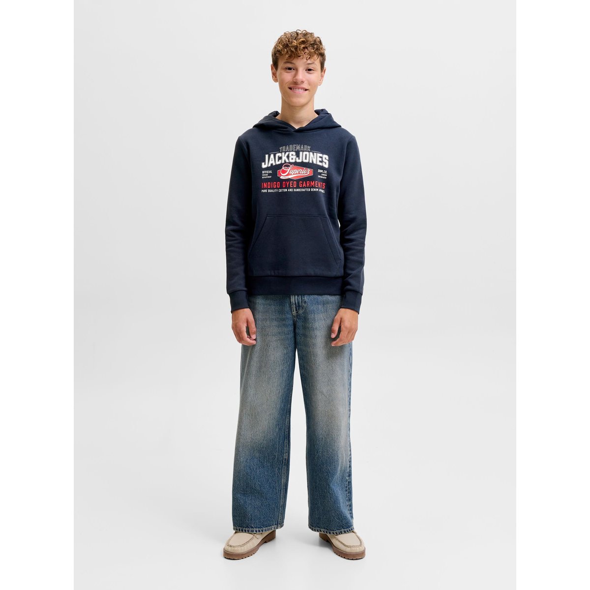 Sweat À Capuche navy blazer, JACK & JONES JUNIOR