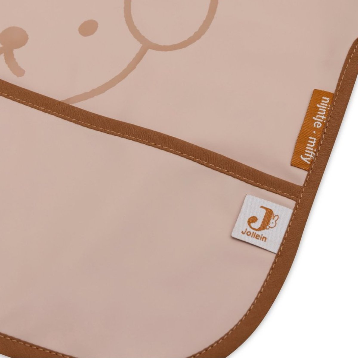 Bavoir à manches imperméable rose, marron, JOLLEIN