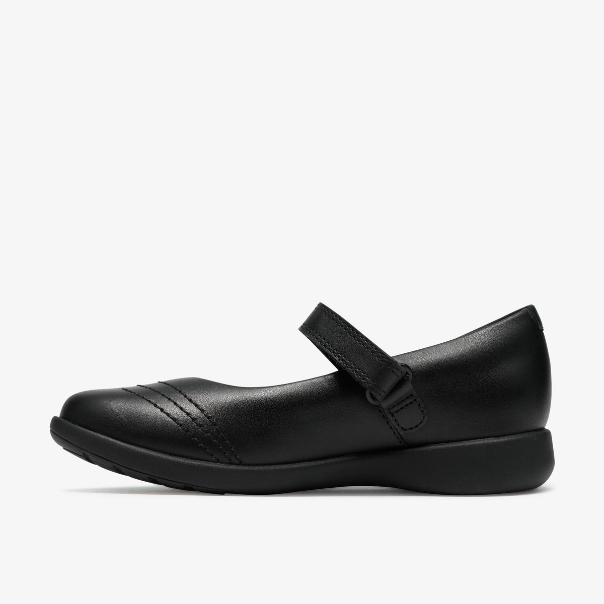 Ballerines Cuir ETCH GEM K noir, CLARKS