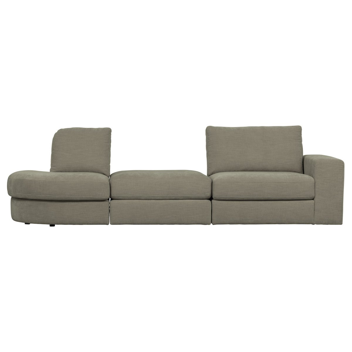 Pouf modulable en tissu - FAMILY gris, WOOOD